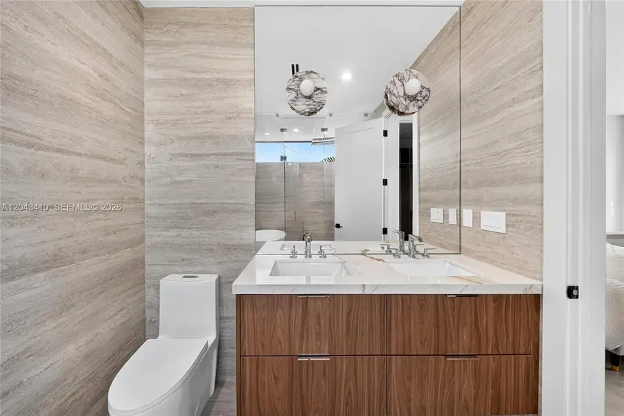Furnished interior view inside a new home in , Miami (Image 15).