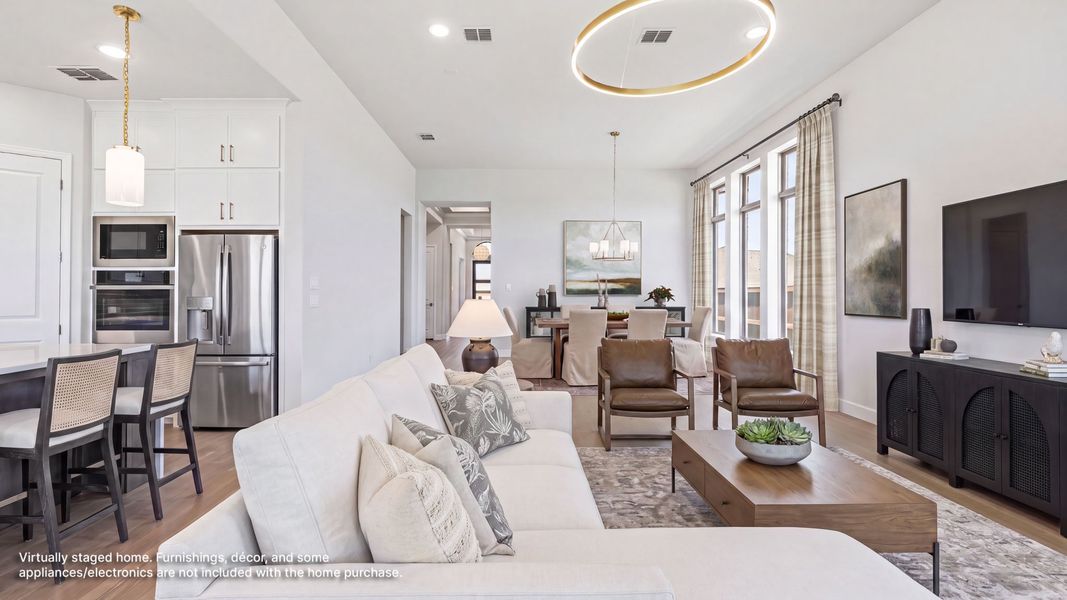 Furnished interior view inside a new home in Mustang Lakes, Celina (Image 6).