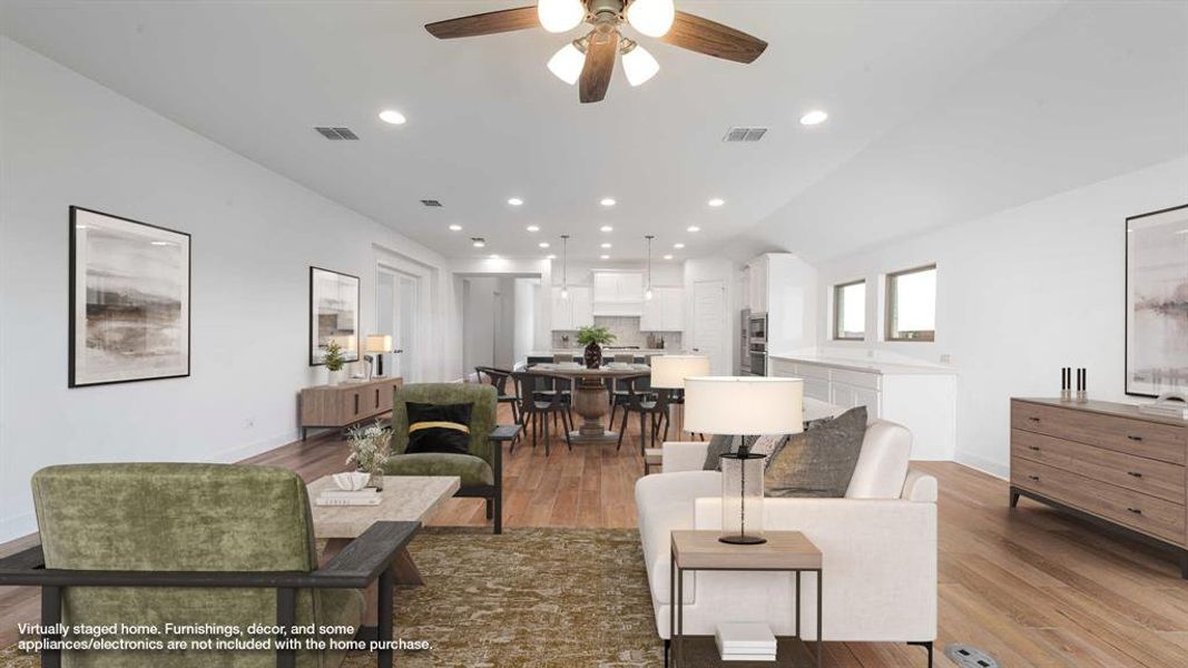 Furnished interior view inside a new home in Trinity Falls 50', McKinney (Image 8).