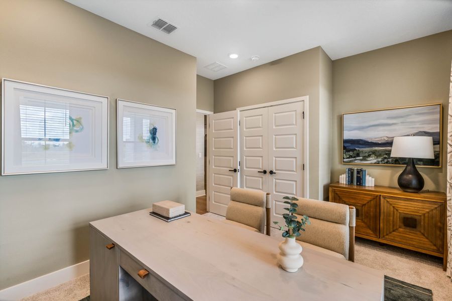 Furnished interior view inside a new home in Harvest at Ovation - Townhomes, Winter Garden (Image 26).