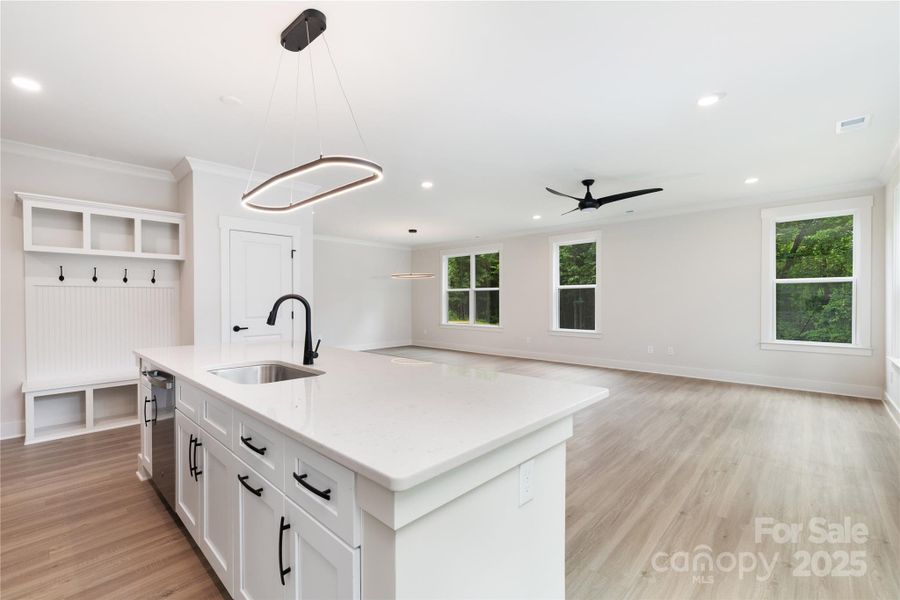 Furnished interior view inside a new home in , Hickory (Image 5).