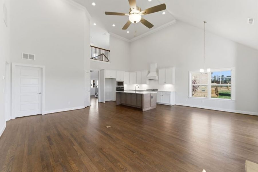 Representative unfurnished interior of a home built from the Hampton by Keystone Homes NC in Preserve at Carriage Cove, Oak Ridge (Image 74).