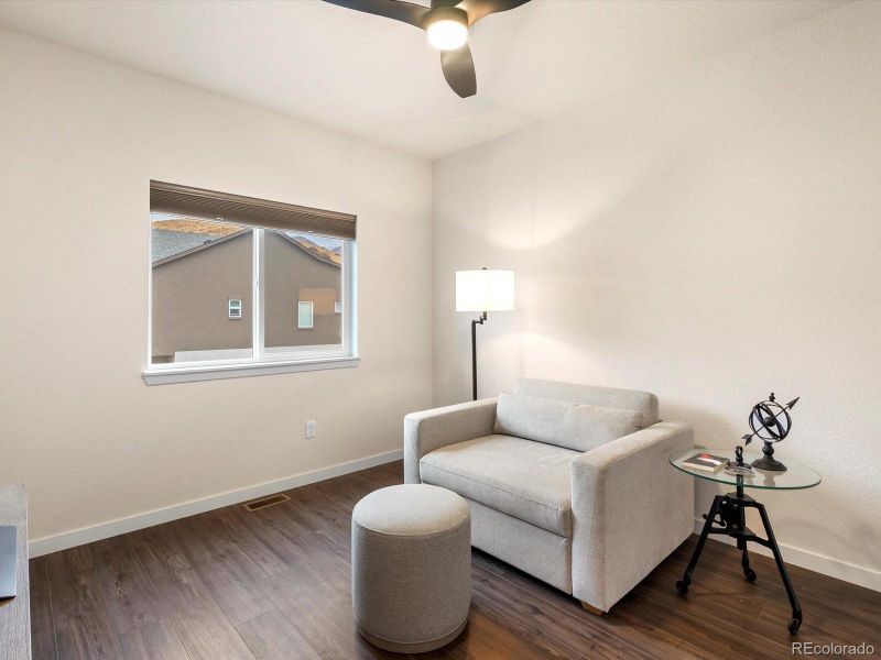 3rd bedroom, currently a tv room and guest space 3rd bedroom, currently a tv room and guest space