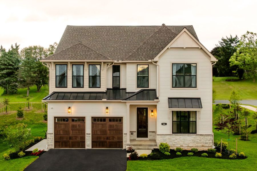 Representative exterior photo of a completed home built from the Covington by Keystone Custom Homes in McLean South Shore, Belmont, NC (Image 29).