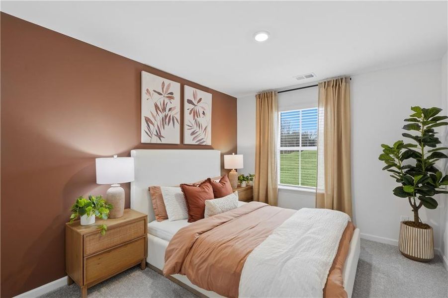 Furnished interior view inside a new home in Crossvine Village, LaGrange (Image 3).