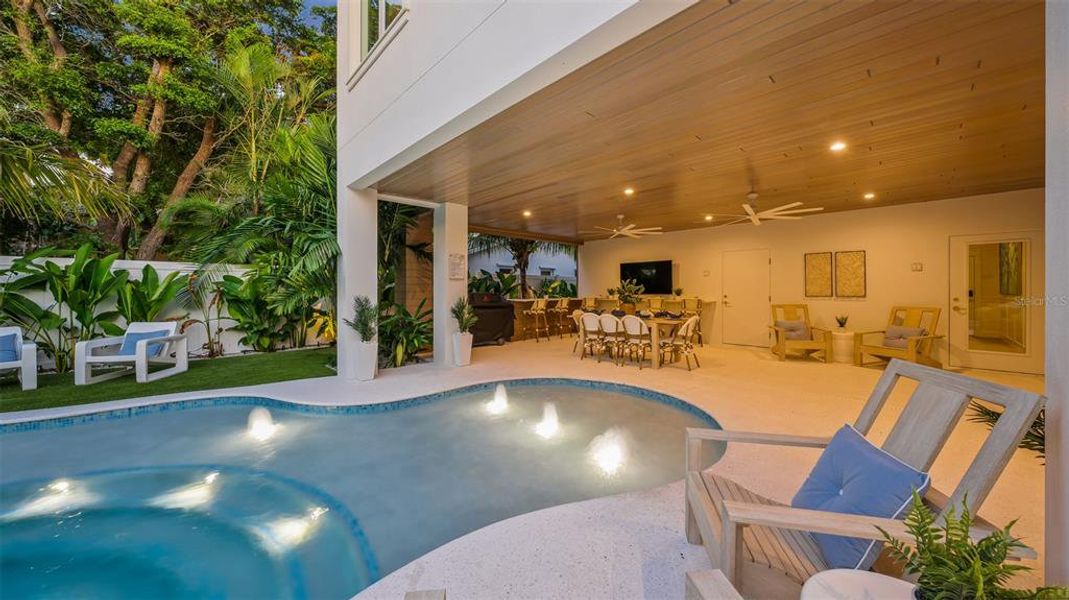 Exterior details and patio area of a home in , Sarasota (Image 24).