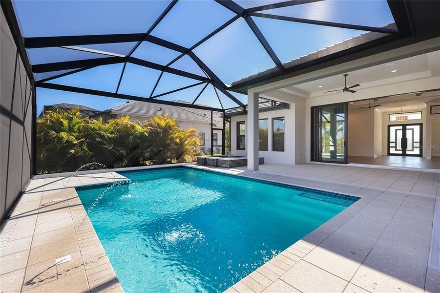 Exterior details and patio area of a home in Wild Blue at Waterside, Sarasota (Image 34). Exterior details and patio area of a home in Wild Blue at Waterside, Sarasota (Image 34).