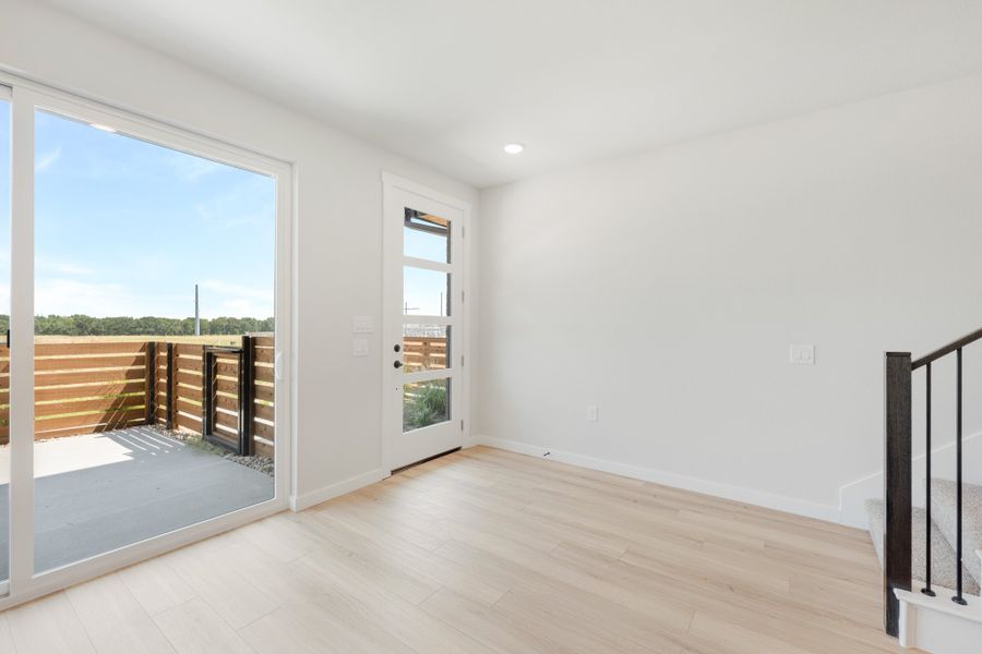 Spacious, unfurnished interior of a new home in Wildridge, Oak Point (Image 21). Spacious, unfurnished interior of a new home in Wildridge, Oak Point (Image 21).