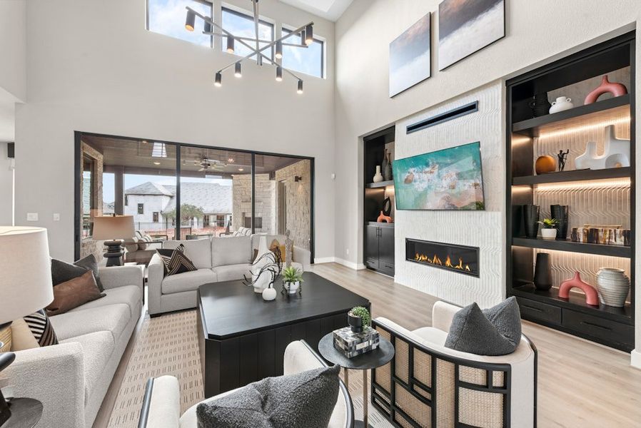 Representative furnished interior of a home built from the Emory by Scott Felder Homes in Caliterra, Dripping Springs (Image 9). Representative furnished interior of a home built from the Emory by Scott Felder Homes in Caliterra, Dripping Springs (Image 9).