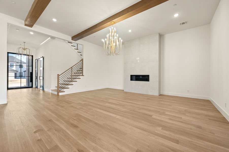 Spacious, unfurnished interior of a new home in Montclair, Prosper (Image 34). Spacious, unfurnished interior of a new home in Montclair, Prosper (Image 34).