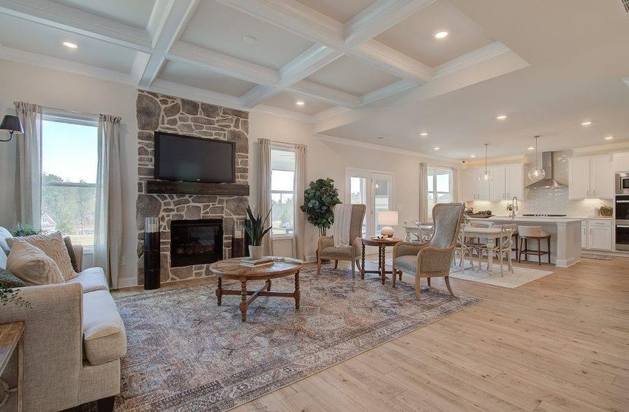 Furnished interior view inside a new home in Pinecrest Ridge, Dacula (Image 15).