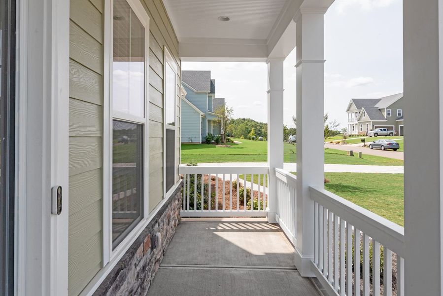 Representative exterior details of a home built from the Princeton by Greybrook Homes in Harbor Watch, Statesville (Image 37).