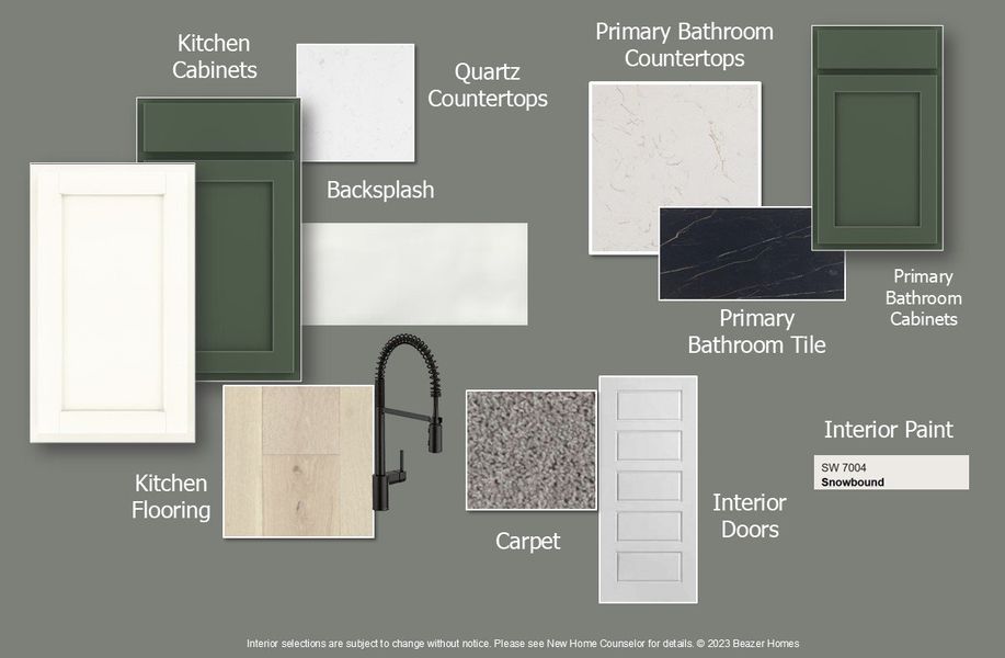 Sample of building materials used in homes in Valencia on the Lake, Little Elm (Image 19).