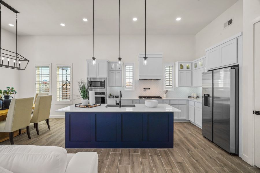 Furnished interior view inside a new home in Painted Sky, El Paso (Image 16). Furnished interior view inside a new home in Painted Sky, El Paso (Image 16).