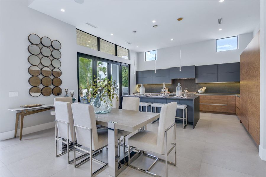 Furnished interior view inside a new home in , Boca Raton (Image 9). Furnished interior view inside a new home in , Boca Raton (Image 9).