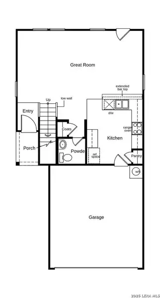 2D floor plan layout of this home in Medina Crossing - Villa Collection, Von Ormy, TX (Image 3). 2D floor plan layout of this home in Medina Crossing - Villa Collection, Von Ormy, TX (Image 3).