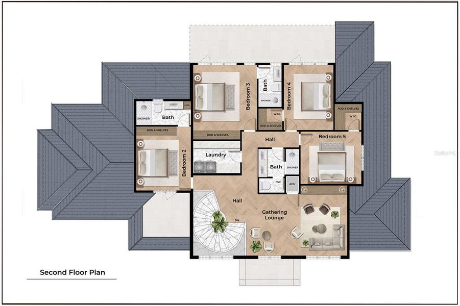 2D floor plan layout of this home in , Winter Park, FL (Image 4).