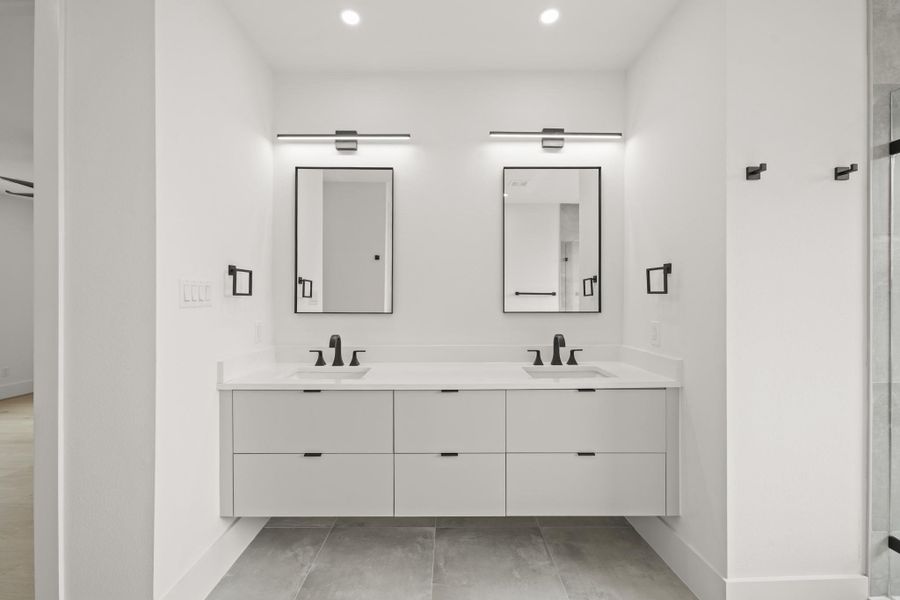 Included is plenty of counter space with cabinet and drawer storage below.