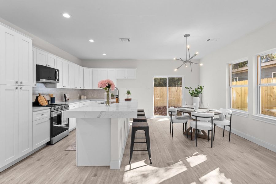 Furnished interior view inside a new home in , Houston (Image 16).
