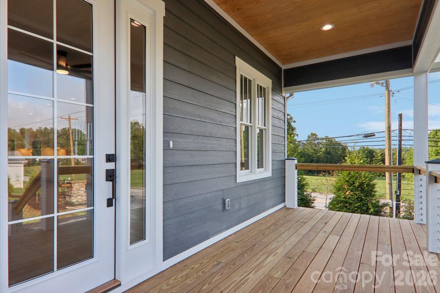 Exterior details and patio area of a home in , Hendersonville (Image 30).