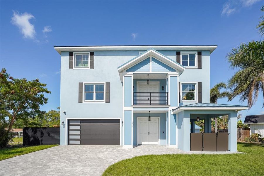 Front exterior of a new home in , Tampa, FL, highlighting curb appeal (Image 28).