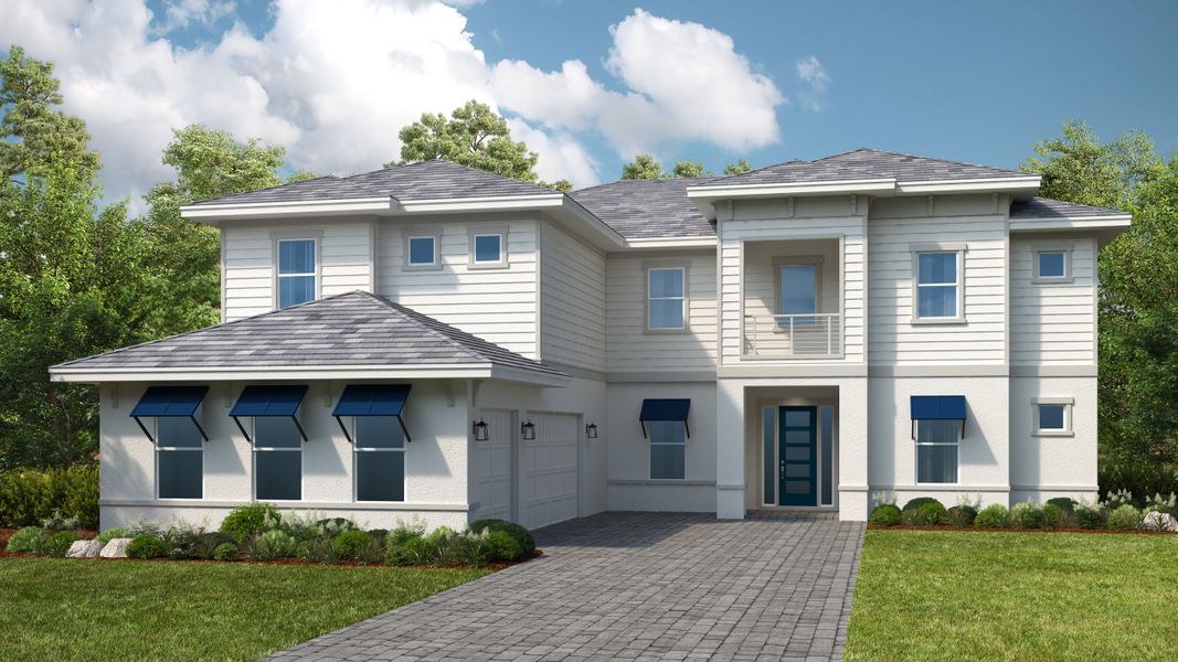 Representative exterior photo of a completed home built from the Forsyth by Taylor Morrison in Victoria Lakes, Odessa, FL (Image 4). Representative exterior photo of a completed home built from the Forsyth by Taylor Morrison in Victoria Lakes, Odessa, FL (Image 4).