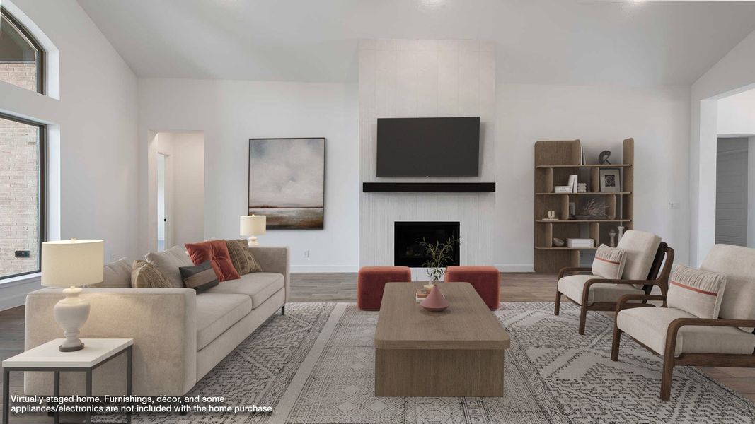 Representative furnished interior of a home built from the 3057W by Perry Homes in Sonoma Verde, Rockwall (Image 12).