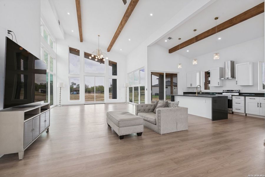 Furnished interior view inside a new home in , Von Ormy (Image 9).