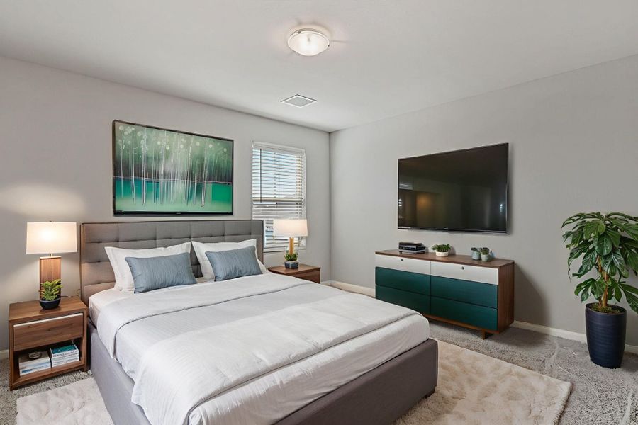 Furnished interior view inside a new home in Emerald Estates, Horizon City (Image 2). Furnished interior view inside a new home in Emerald Estates, Horizon City (Image 2).