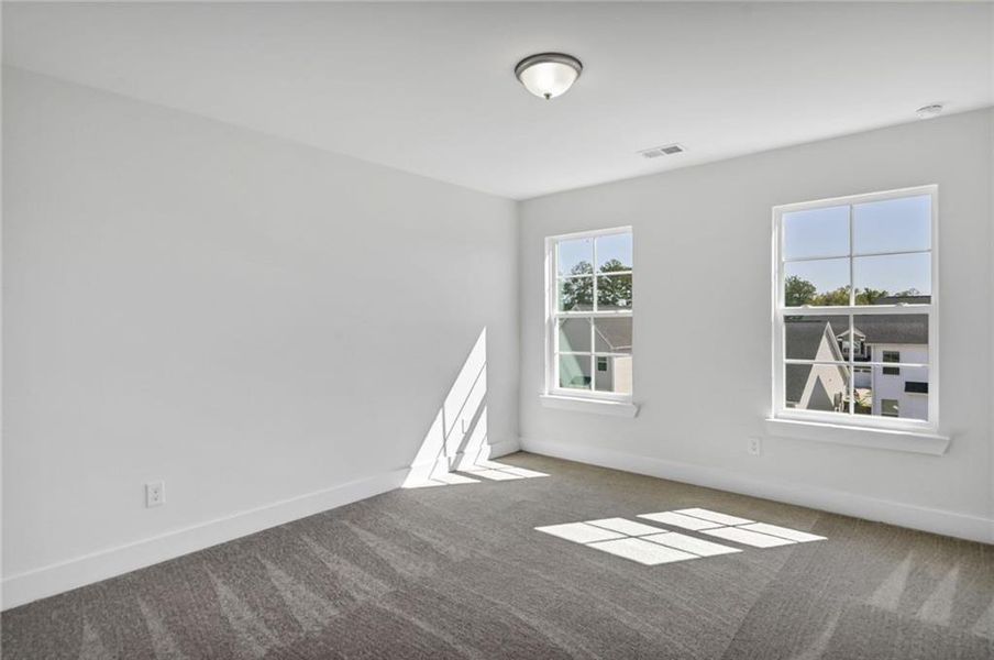 Spacious, unfurnished interior of a new home in Villas at Dawsonville, Dawsonville (Image 28). Spacious, unfurnished interior of a new home in Villas at Dawsonville, Dawsonville (Image 28).