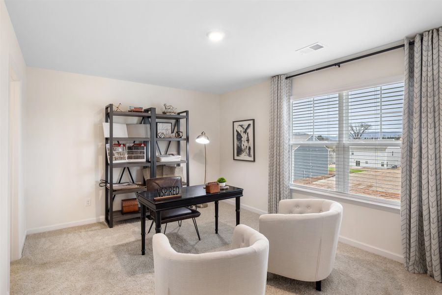 Representative furnished interior of a home built from the Mansfield by D.R. Horton in Sweet Briar, Ooltewah (Image 20).