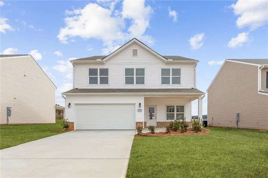 Front exterior of a new home in , Rockmart, GA, highlighting curb appeal (Image 2). Front exterior of a new home in , Rockmart, GA, highlighting curb appeal (Image 2).