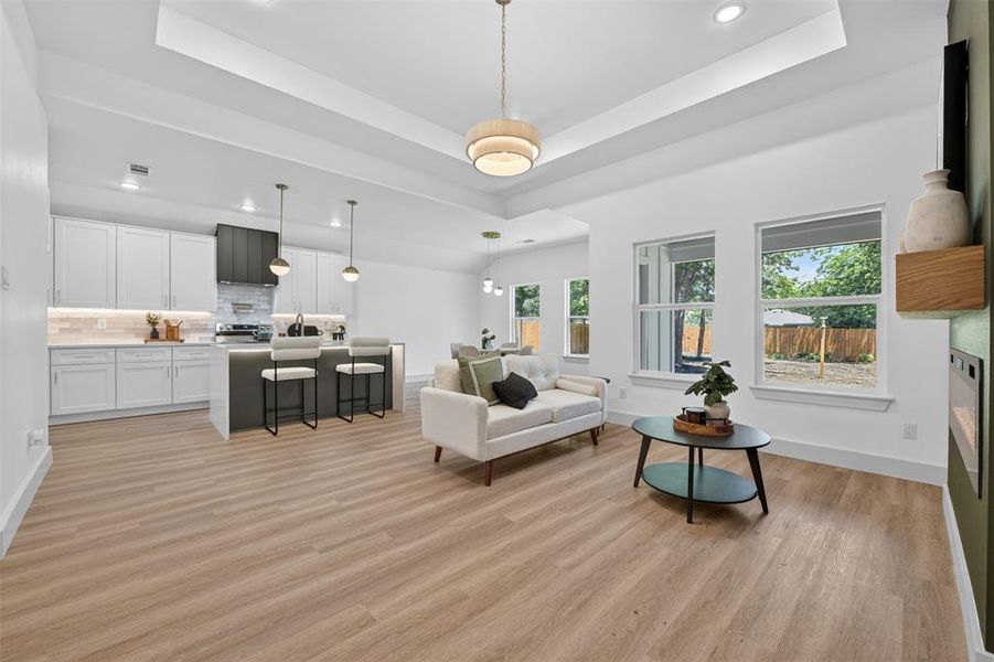 Furnished interior view inside a new home in , Fort Worth (Image 7).