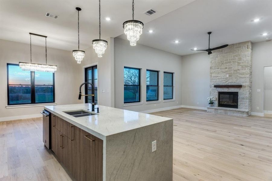 Furnished interior view inside a new home in , Godley (Image 12).