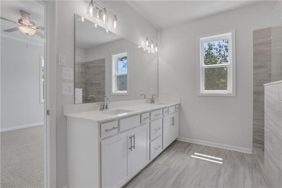Furnished interior view inside a new home in Towne Village at Suwanee Dam, Sugar Hill (Image 5).