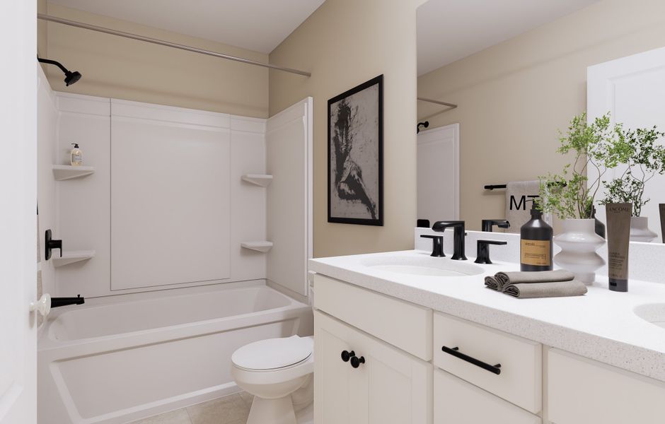 Furnished interior view inside a new home in Silverstone, Knightdale (Image 16).