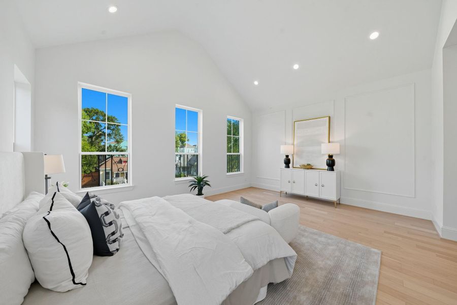 Furnished interior view inside a new home in , Houston (Image 11).