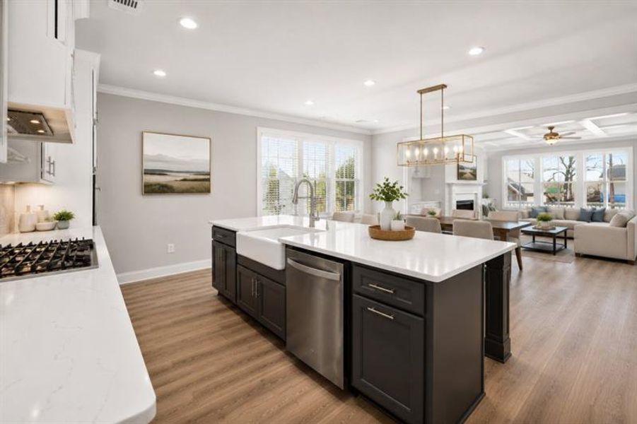 Furnished interior view inside a new home in Hemingway, Flowery Branch (Image 5).
