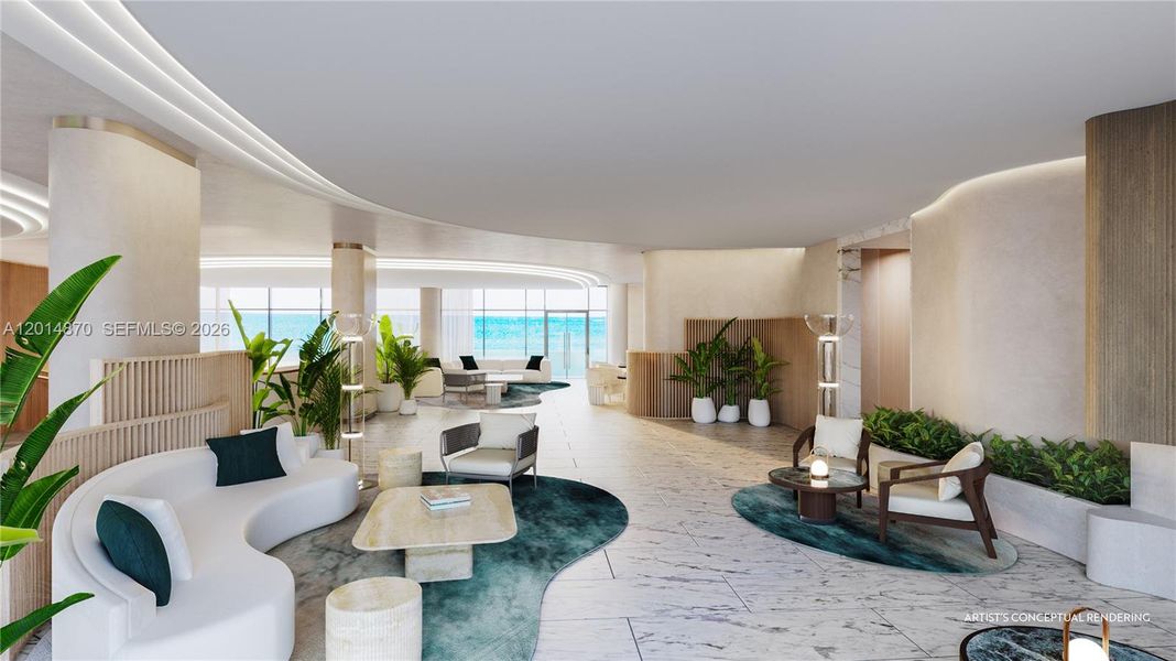 Furnished interior view inside a new home in , Pompano Beach (Image 16).