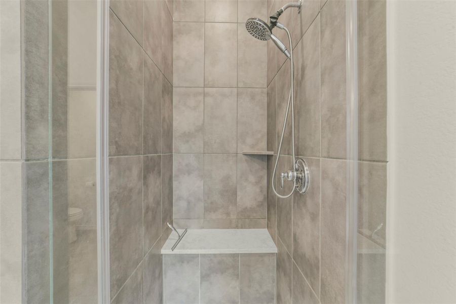 Close-up of interior finishes inside a home in Bridgeland, Cypress (Image 17).