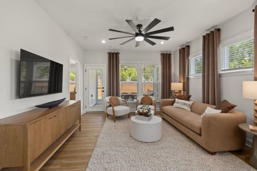 Representative furnished interior of a home built from the Colton by Pulte Homes in Southport Meadows, Southport (Image 12).