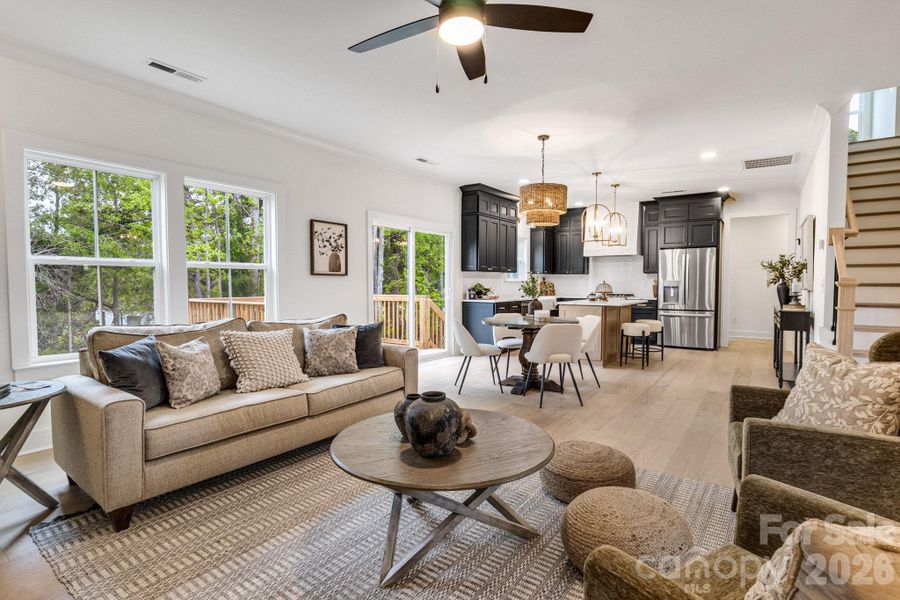 Furnished interior view inside a new home in , Kannapolis (Image 6).