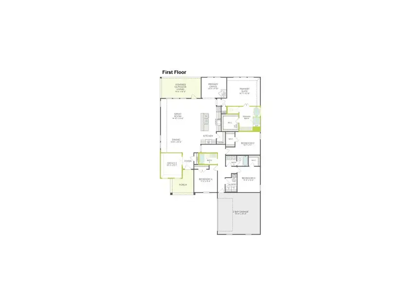 2D floor plan layout of this home in Bridgewater, Midlothian, TX (Image 3). 2D floor plan layout of this home in Bridgewater, Midlothian, TX (Image 3).