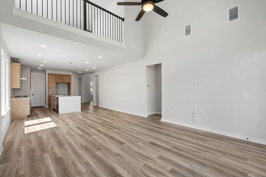 Spacious, unfurnished interior of a new home in Terrace Collection At Turner's Crossing, Buda (Image 33).