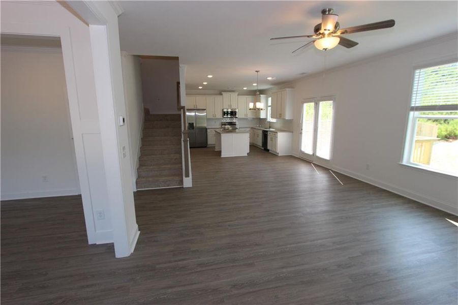Spacious, unfurnished interior of a new home in Clark Farms, Flowery Branch (Image 11).