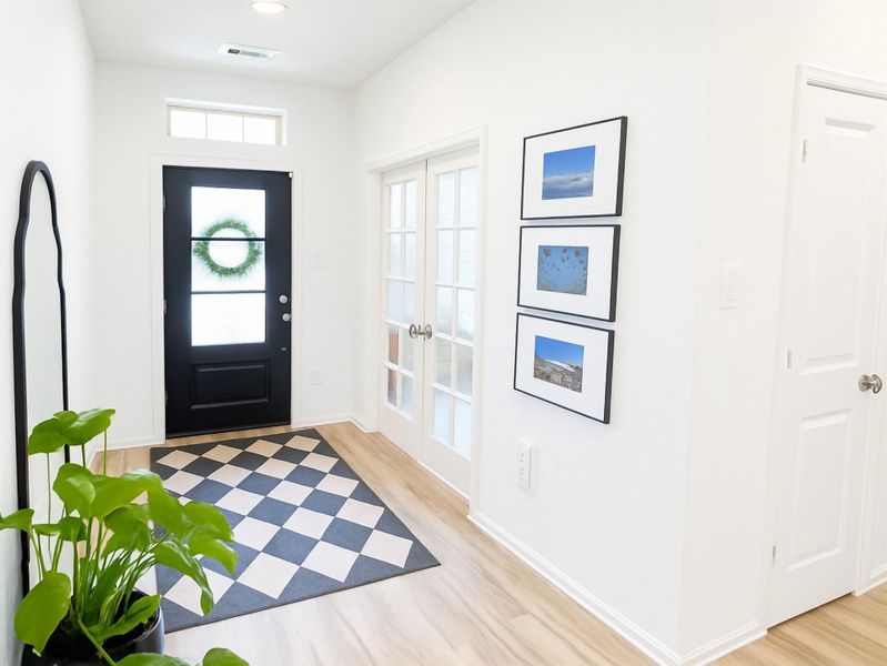 French Doors lead into the Office/Extra Room