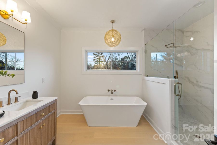 Furnished interior view inside a new home in , Charlotte (Image 31).