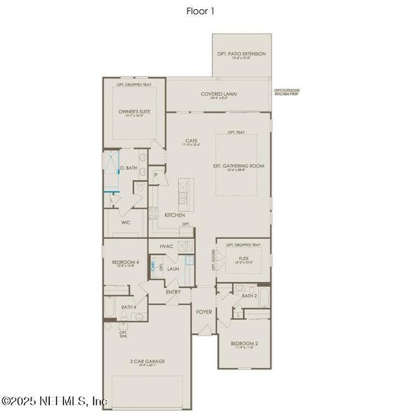 2D floor plan layout of this home in Double Branch, Middleburg, FL (Image 3). 2D floor plan layout of this home in Double Branch, Middleburg, FL (Image 3).