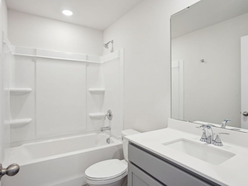 Furnished interior view inside a new home in Harper Landing, Stanley (Image 4).