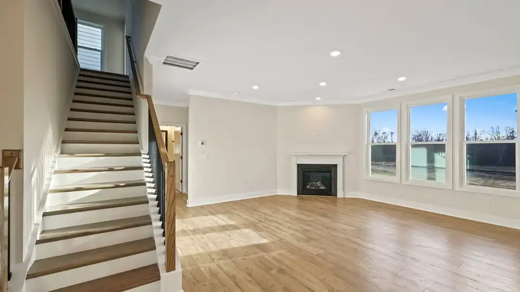 Representative unfurnished interior of a home built from the Summit by D.R. Horton in Spring Ridge Reserve, Anderson (Image 20). Representative unfurnished interior of a home built from the Summit by D.R. Horton in Spring Ridge Reserve, Anderson (Image 20).